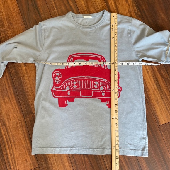 SOLD Mini Boden Blue Car Tee Size 11-12  Shirt Long Sleeve cotton - Picture 9 of 9
